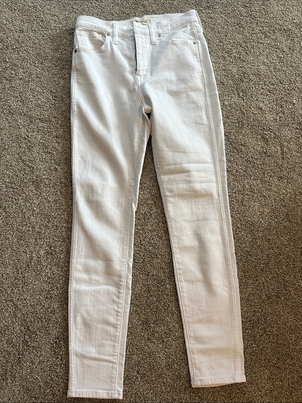 Madewell White Skinny Jeans